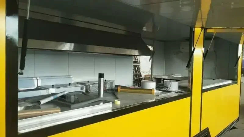 High Efficiency Food Trailer Built-in Ventilating Fan Exhaust Range Hoods
