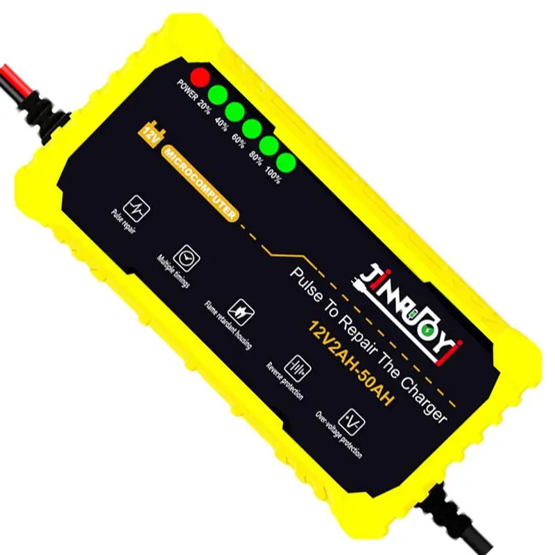 Battery Trickle Charger Multifunctional 12 Volt Battery Charger Motorcycle Battery Tenders Practical 12V Trickle Charger