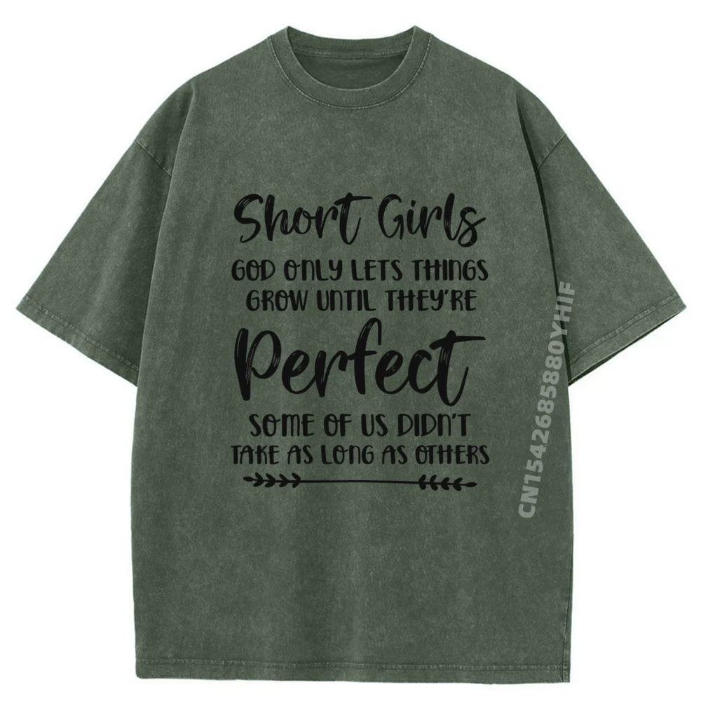 

Короткие девушки Бог только позволяет вещи рости, долько они идеальная уличная одежда, оригинальные мужские футболки, повседневная стираная футболка в стиле ретро