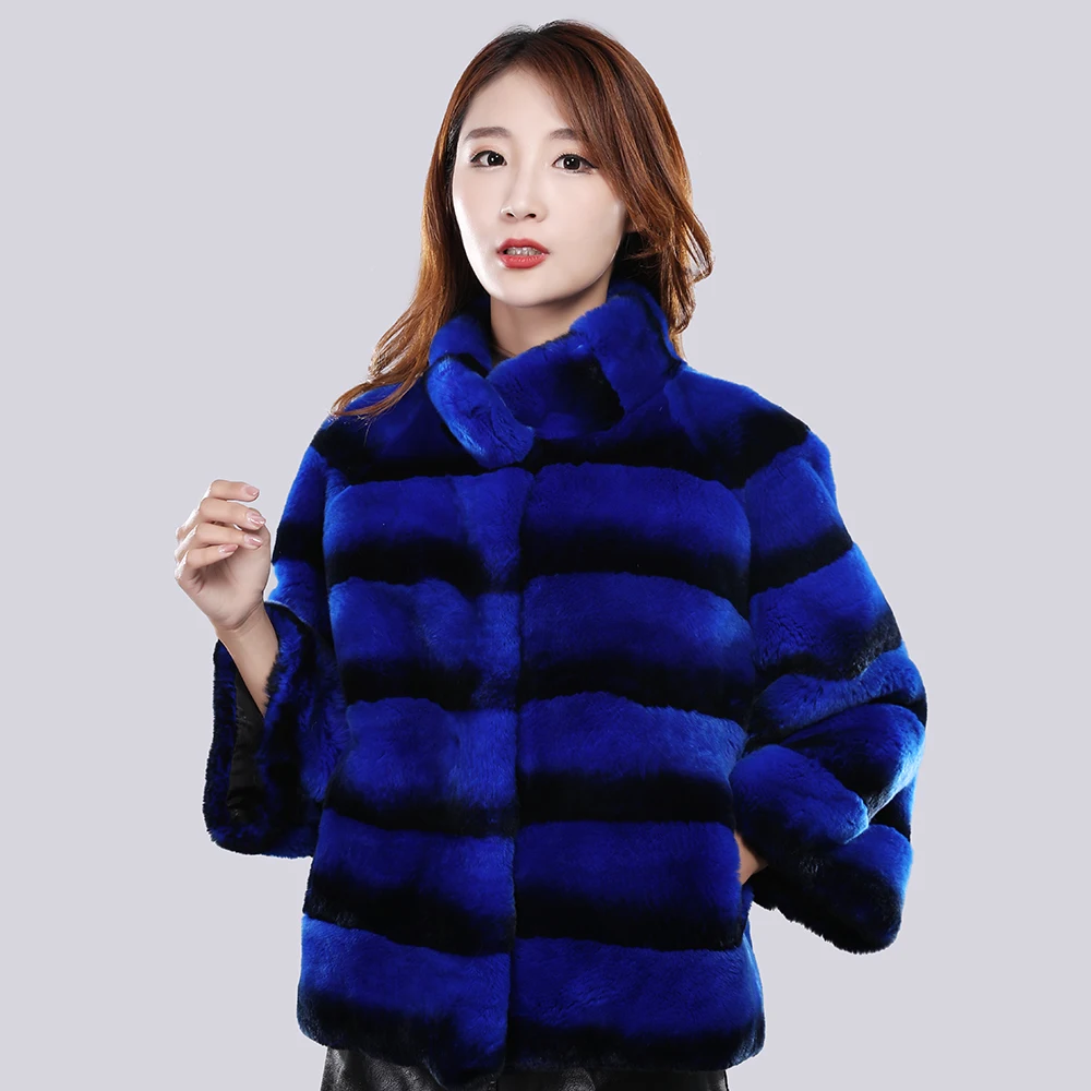 2025 New Style Luxury Women Winter Warm Real Fur Coat Real Rex Rabbit Fur Jackets Lady Genuine Natural Fur Short Jacket