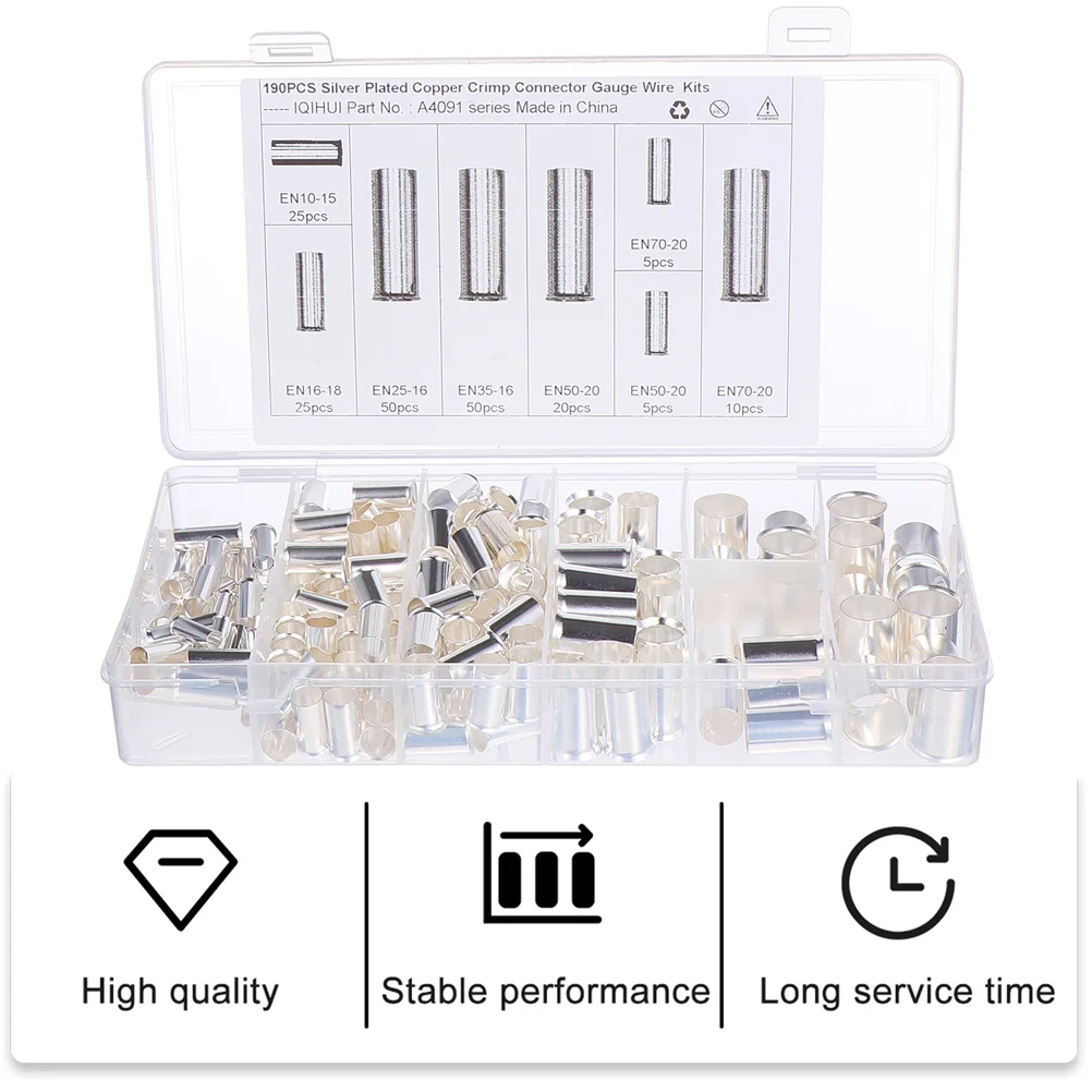 

200 шт., наконечники для клемм электрического кабеля, медные обжимные разъемы контактного типа для автомобильных аудиосистем, чистка проводов