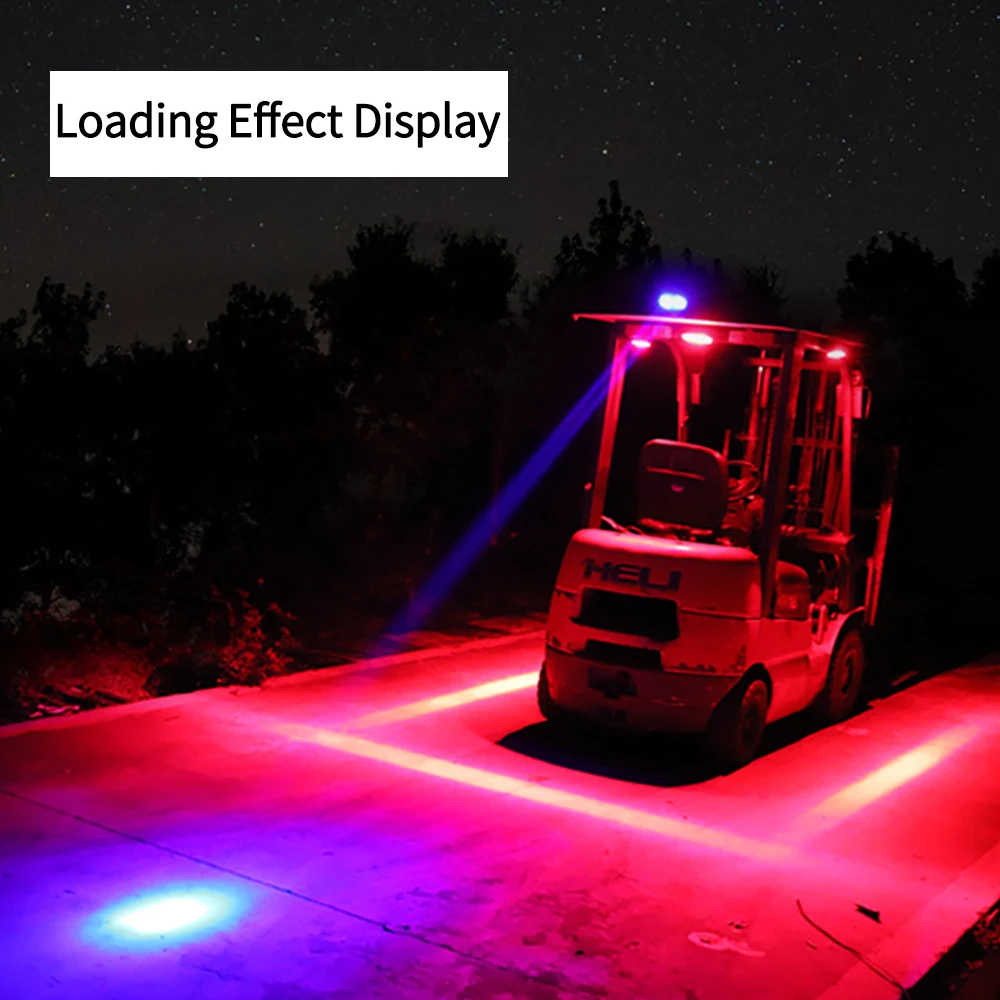 1 PCS Universal Forklift Warning Light Led Boundary Light Area Safety Reversing Red Light Line 12-60v Waterproof Car Forklift
