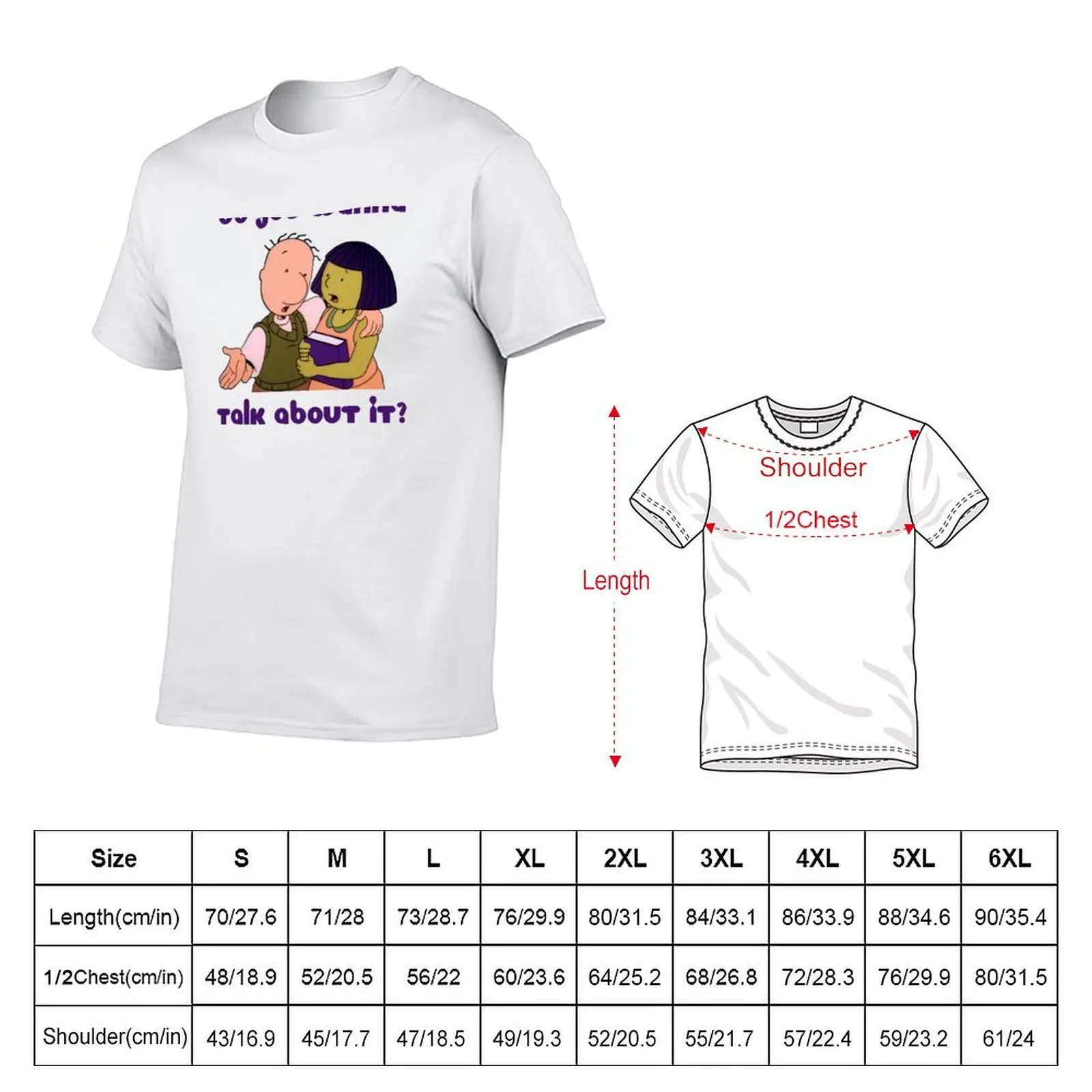 Doug Funnie or Dylan Farnum T-Shirt Basic Plain Tee for Spring and Summer