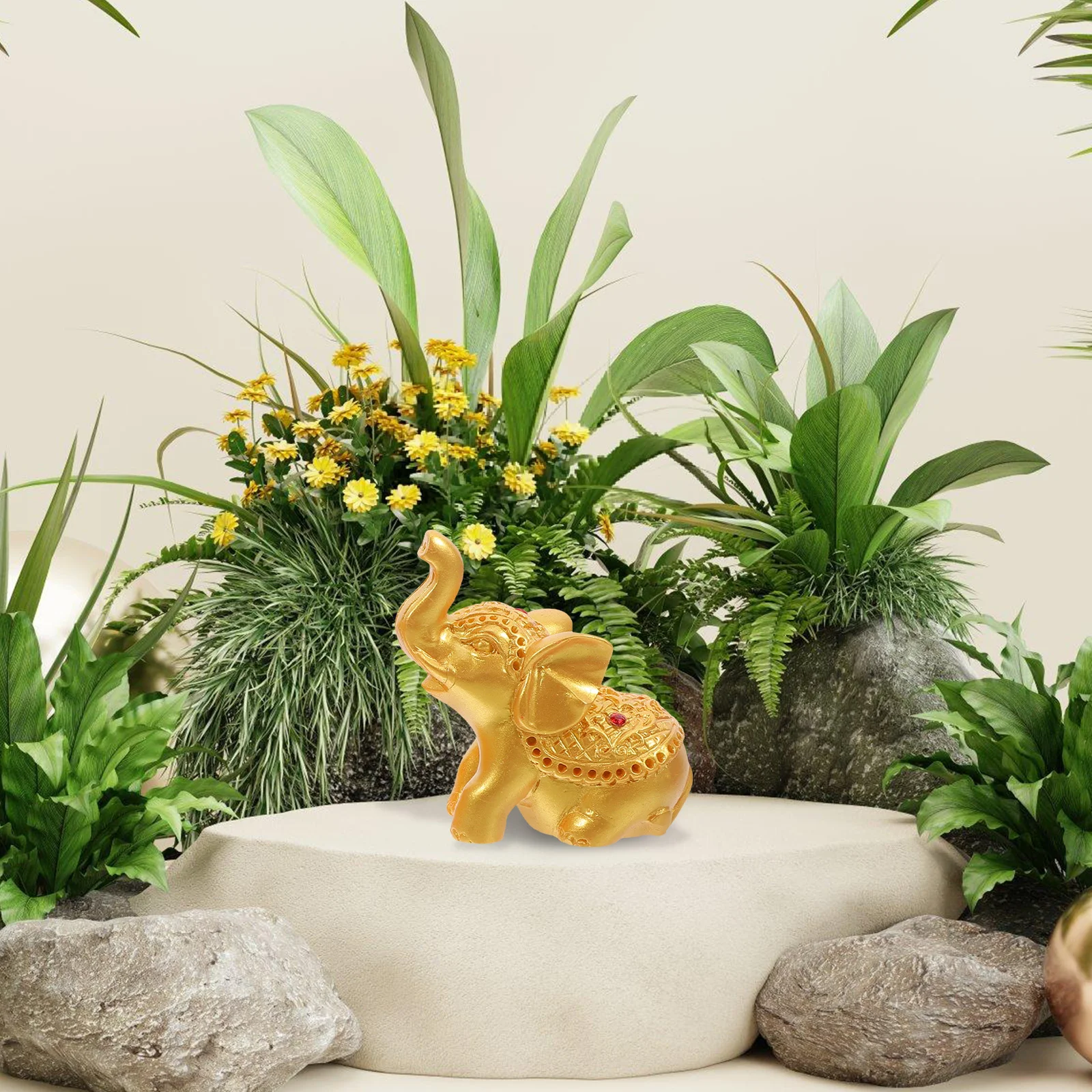 

6 Pcs Resin Elephant Statue Ornaments Decor for Bedroom Crafts Creative Decorative Figurines Home Living Coffee Table