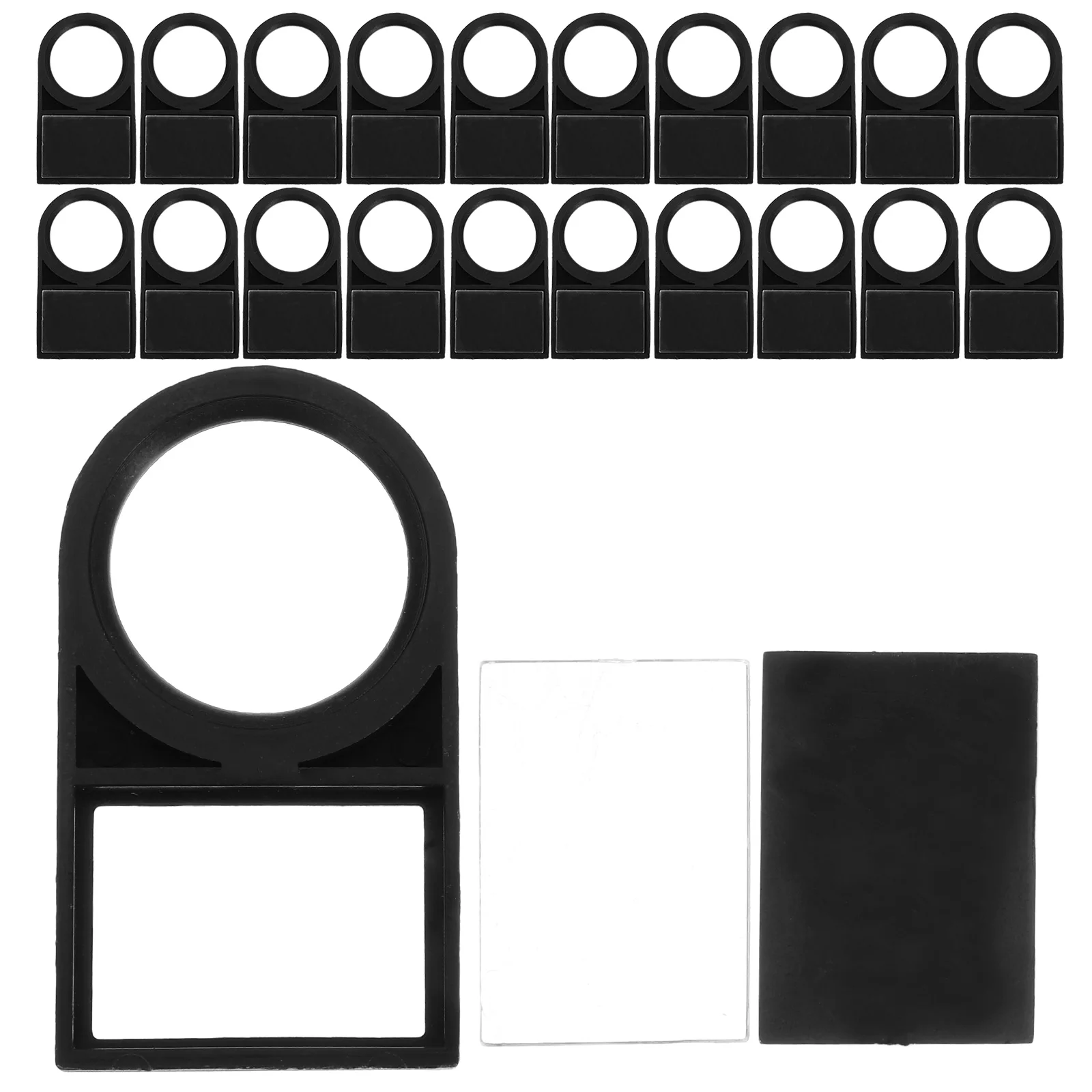 

50pcs Electrical Switch Notice Board 22Mm Push Button Indicator Sign Plastic Identification Frame For Machinery Panels