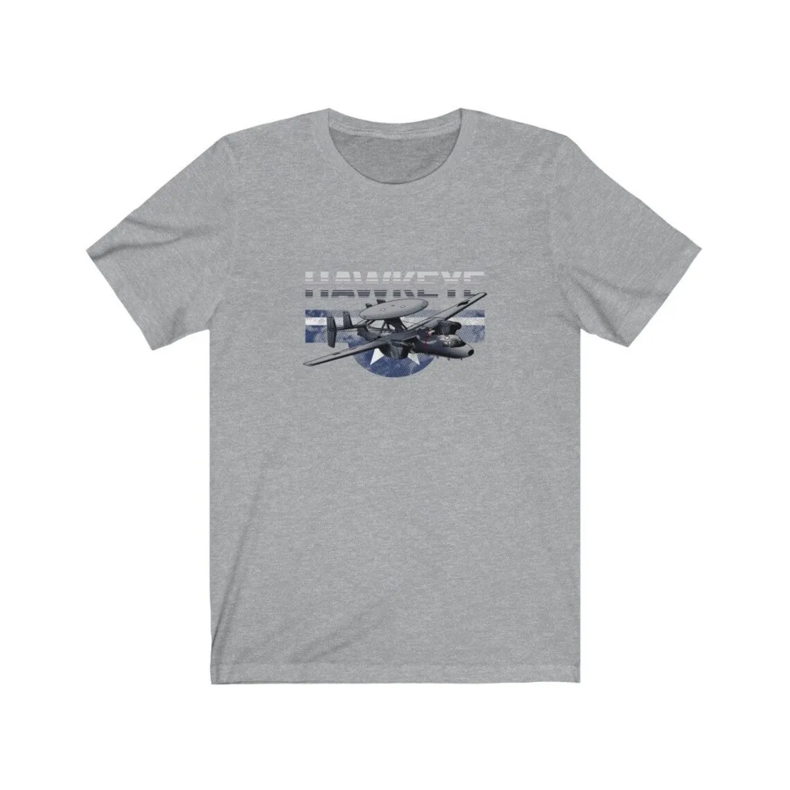 E-2 Hawkeye AWACS Tactical Airborne Early Warning Aircraft T-Shirt 100% Cotton O-Neck Summer Short Sleeve Casual Mens T-shirt