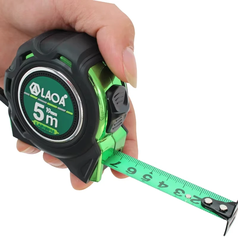 LAOA شريط قياس فولاذي 3/5/7.5 متر مقبض خشبي على الوجهين سم/بوصة أداة قياس مزدوجة النجارة #2