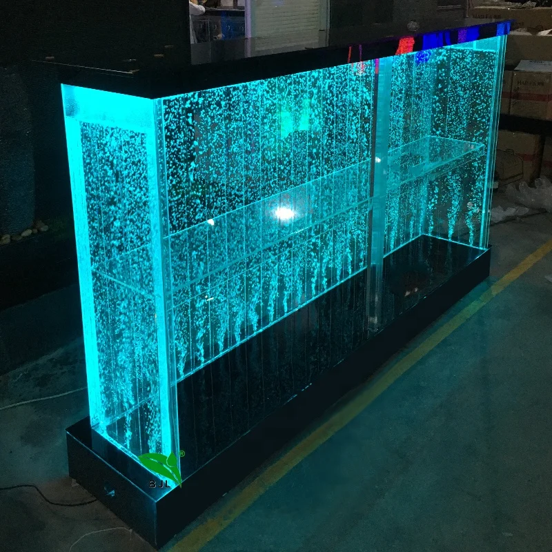 Customized. customized hotel restaurant modern led lighting bubble wall mobile service counter reception desk