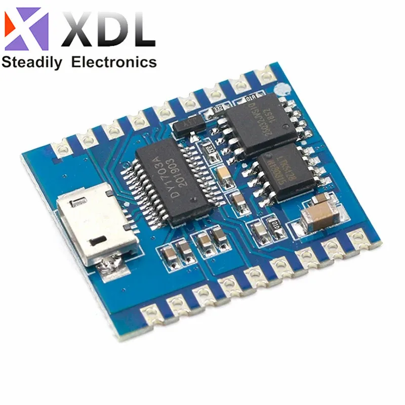 10Pcs DY-SV17F Audio Module Mini MP3 Player IO Trigger USB Download Flash Voice Module