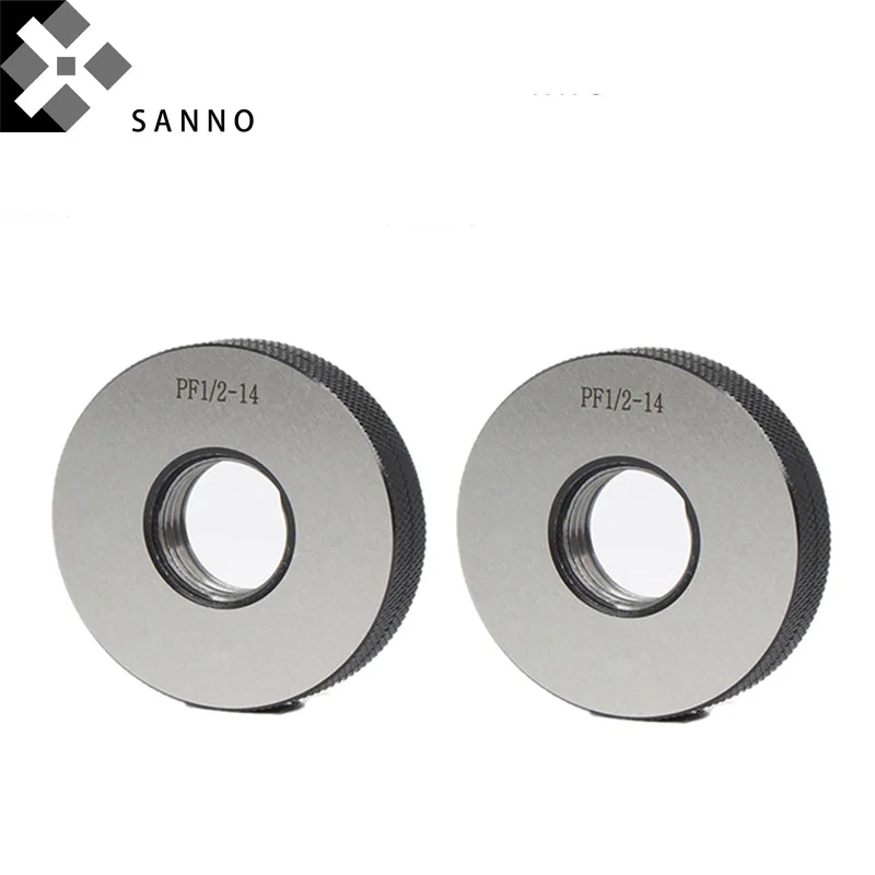

Cylindrical Thread Ring Gauges PF1/8, PF1/4, PF3/8, PF1/2, PF3/4, PF1 Iinch Measuring Tool JIS Ring Gauges Go & No Go Weld Gage