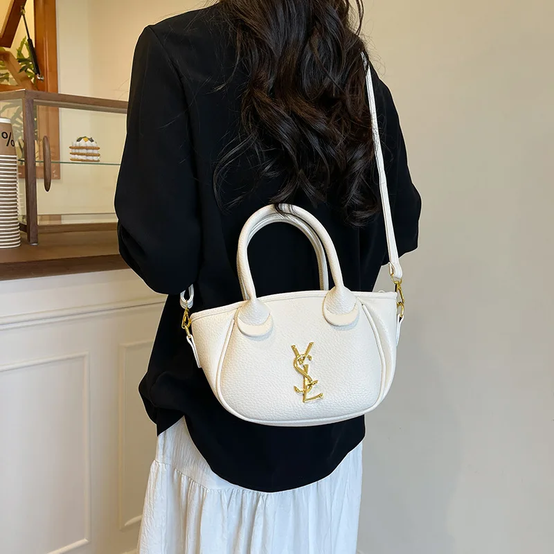 

2025 SS Curated Shell Bag, Architectural Convertible Shoulder & Crossbody Purse for Women, Versatile Day to Night Tote