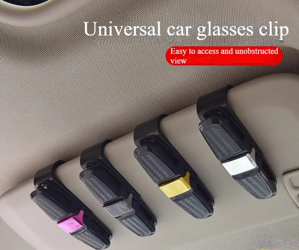 

Universal Car Auto Sun Visor Glasses Box Sunglasses Clip Card Ticket Holder Fastener Eyeglasses Clip Interior Accessories