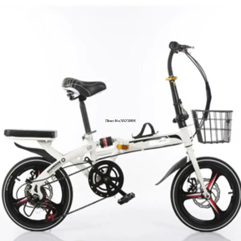 

Bicycle 16 20 Inch Ultra Light Portable Student Bicycle Road Bike For Adults Folding Variable Speed Disc Brake Highway Bike