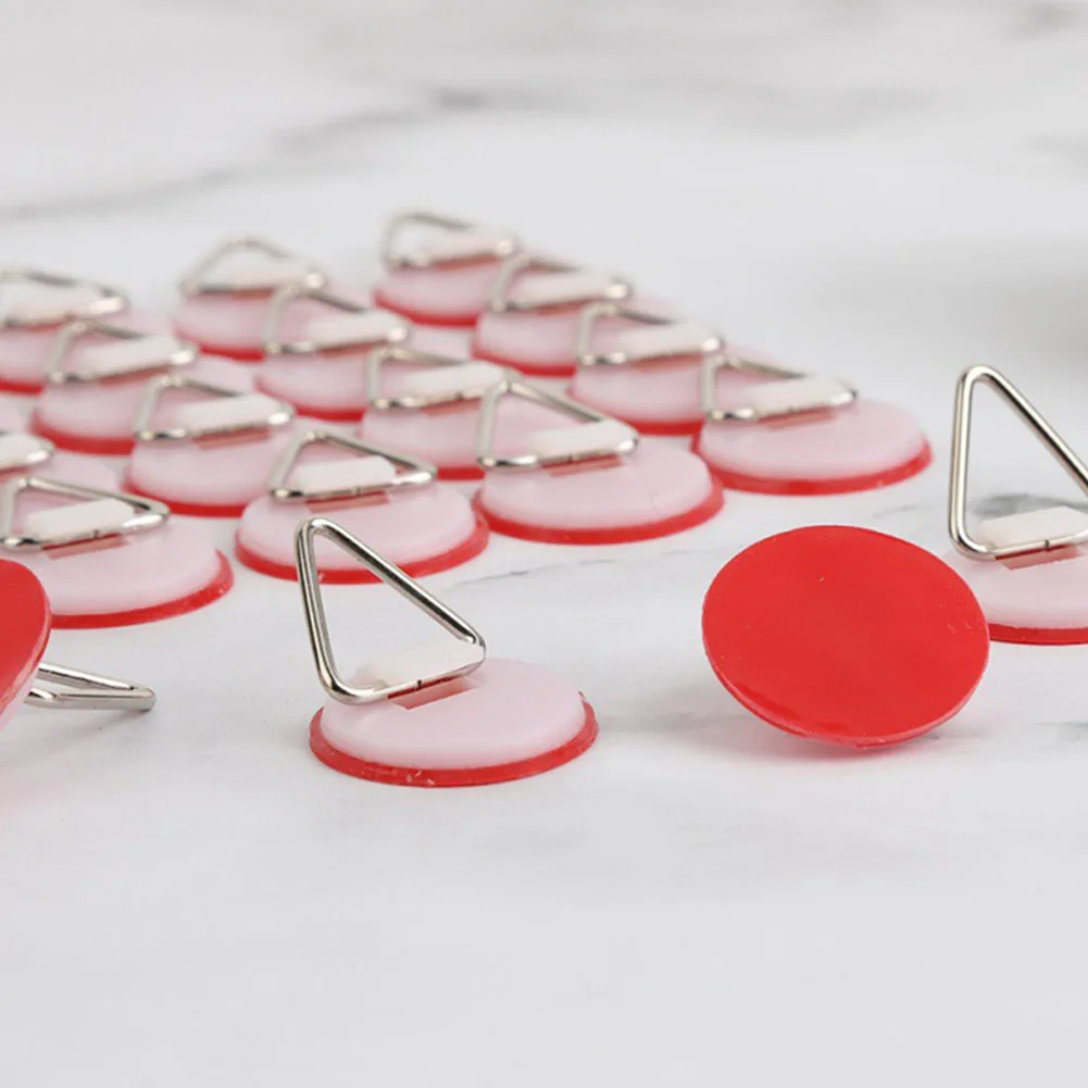 20pcs Invisible Wall Hooks Display Plate Dish Hangers Holder Racks Invisible Hanging Hook Plates Home Storage Accessories