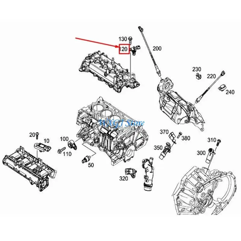 37JE استجابة سريعة مستشعر عمود الحدبات السهل تركيب تقنية القياس المغناطيسي 6269051100 Universal لمركبات Benz #5