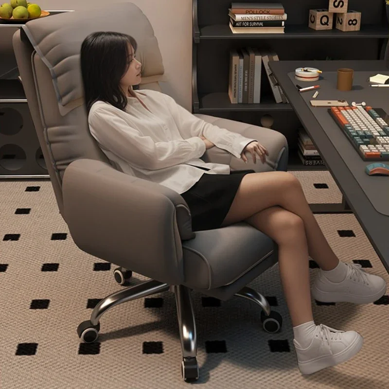 Office Chair Ergonomic Reclining Computer Chair High Back Gaming Chair Soft Sofa Seat Comfortable for Home Bedroom Work