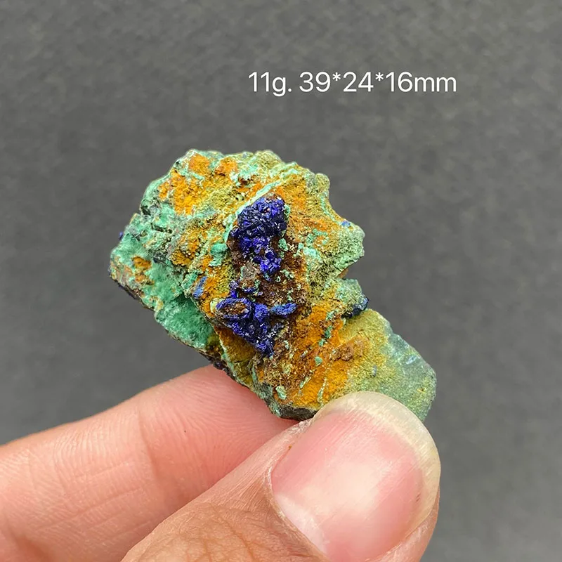 100% azurite  natural  raw stone mineral specimen healing crystal Popular accessories, bead accessories