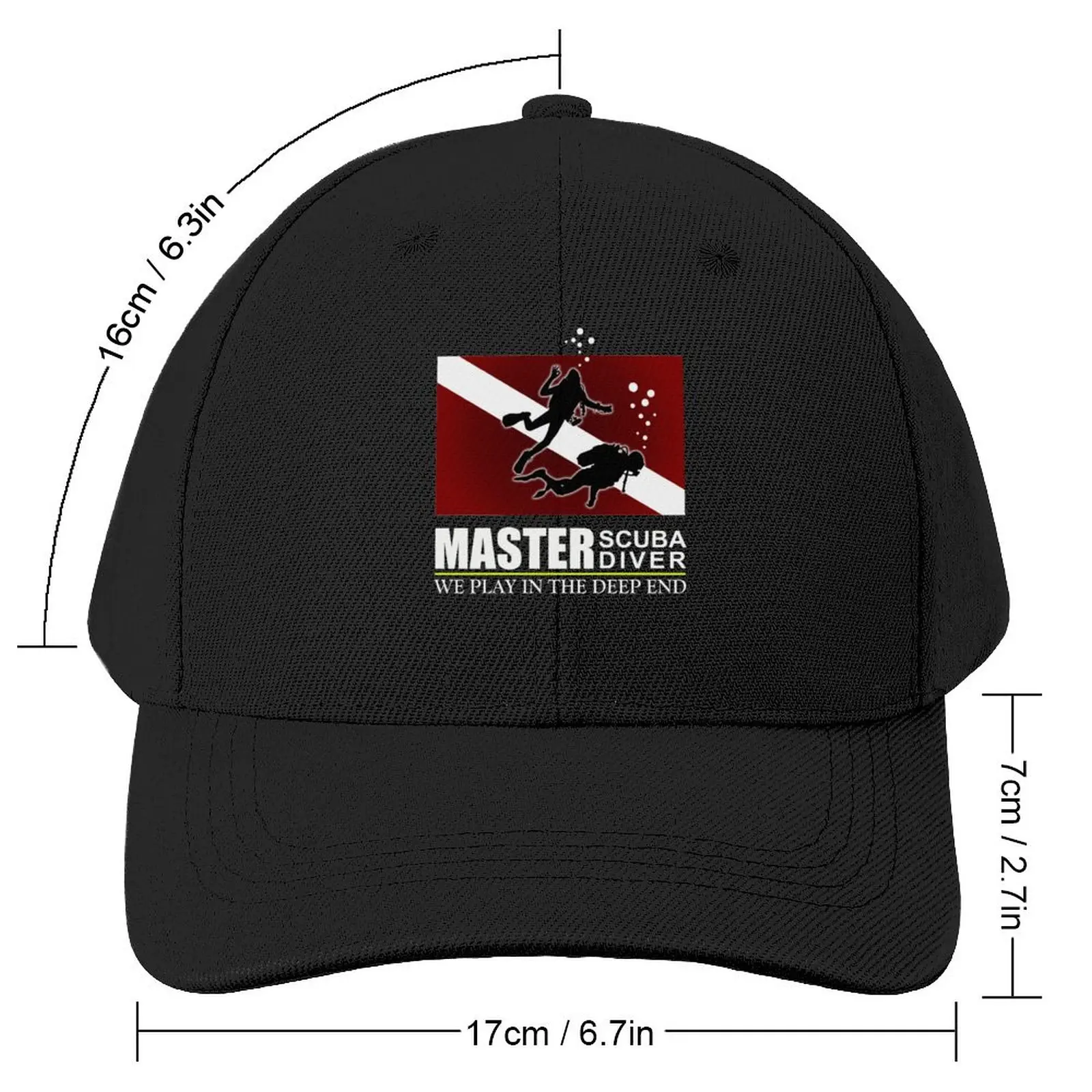 Master Scuba Diver Baseball Cap Thermal Visor hard hat Golf Wear Vintage Women\'s Hats 2023 Men\'s