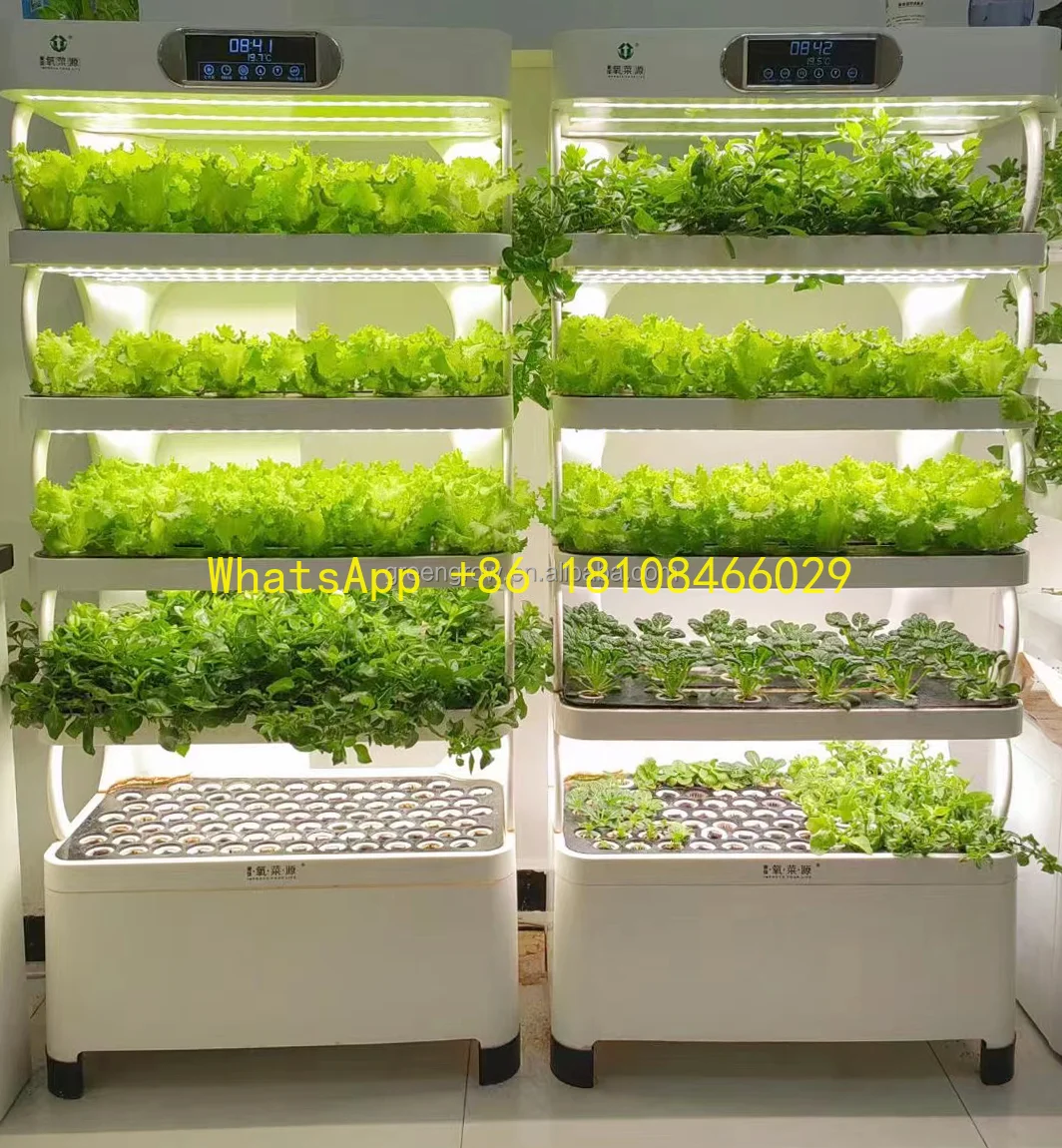 

Microgreens and Vertical Complete Hydroponic System Easy Cultivation with Soilless Garden Planter Smart Led Grow Light
