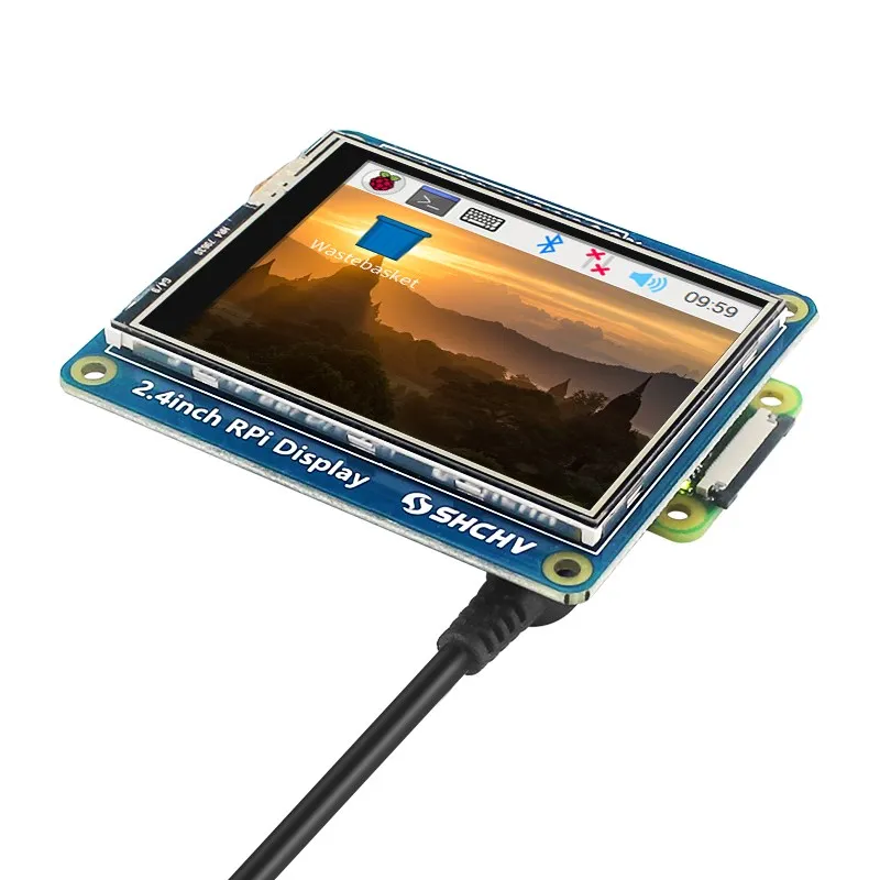 2.4 Inch Touch Screen for Raspberry Pi Zero /W/2 W SPI Interface TFT 320x240 Display for Pi 4B 3B+ 3B 3A+