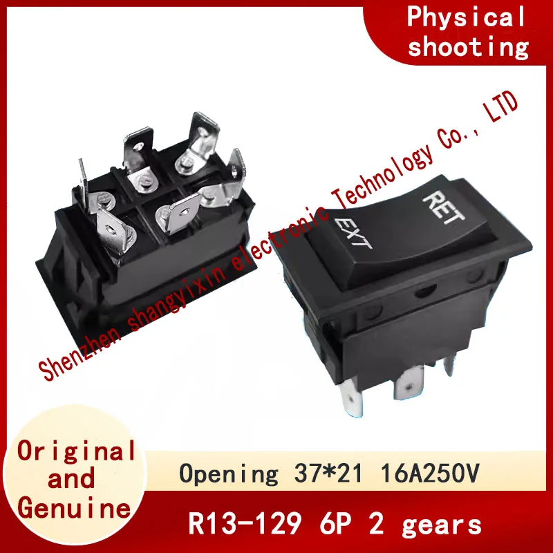 

Original R13-129 6-pin 2-speed high current ship type warping switch opening size 37*21 16A250V