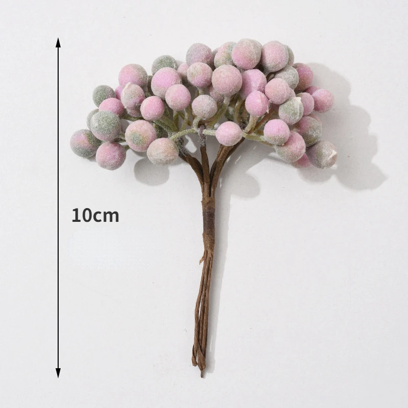 6 шт., искусственные цветы с помпоном, детские подарки «сделай сам», коробка для конфет, искусственные растения, Рождественская гирлянда, ваза для домашнего свадебного украшения