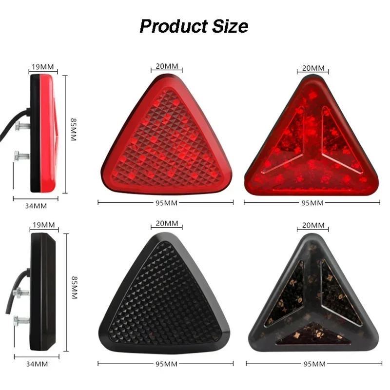 F1 Style Led Brake Pilot Lights Sporty Rear Tail Lights Auto Flash Warning Reverse Stop Safety Signal Lamps for Car BBA JDM 12V