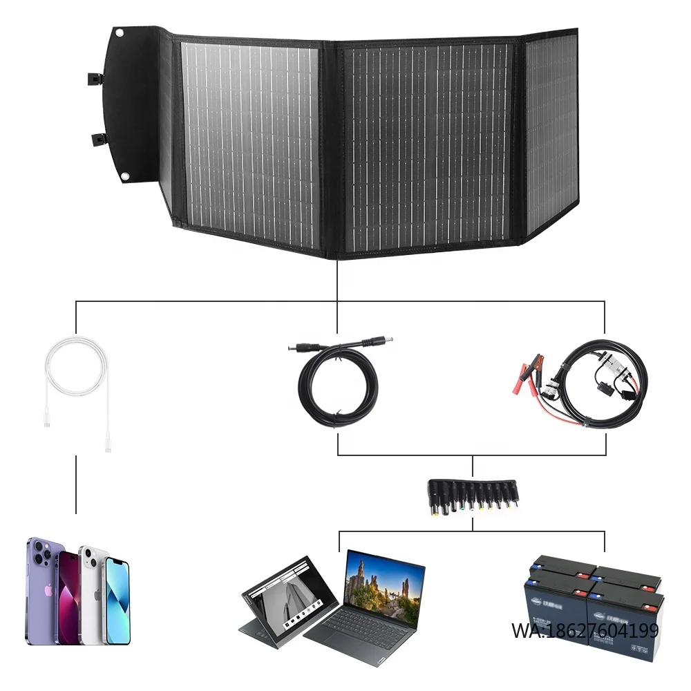 

Солнечная панель MONO, фотоэлектрическая панель, солнечный генератор 100 Вт 18 В, портативная складная для кемпинга на открытом воздухе