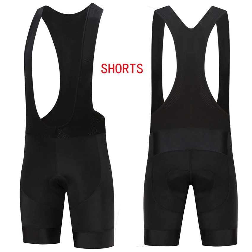 All black bicycle shorts, mountain bike bibs, comfortable seat cushions