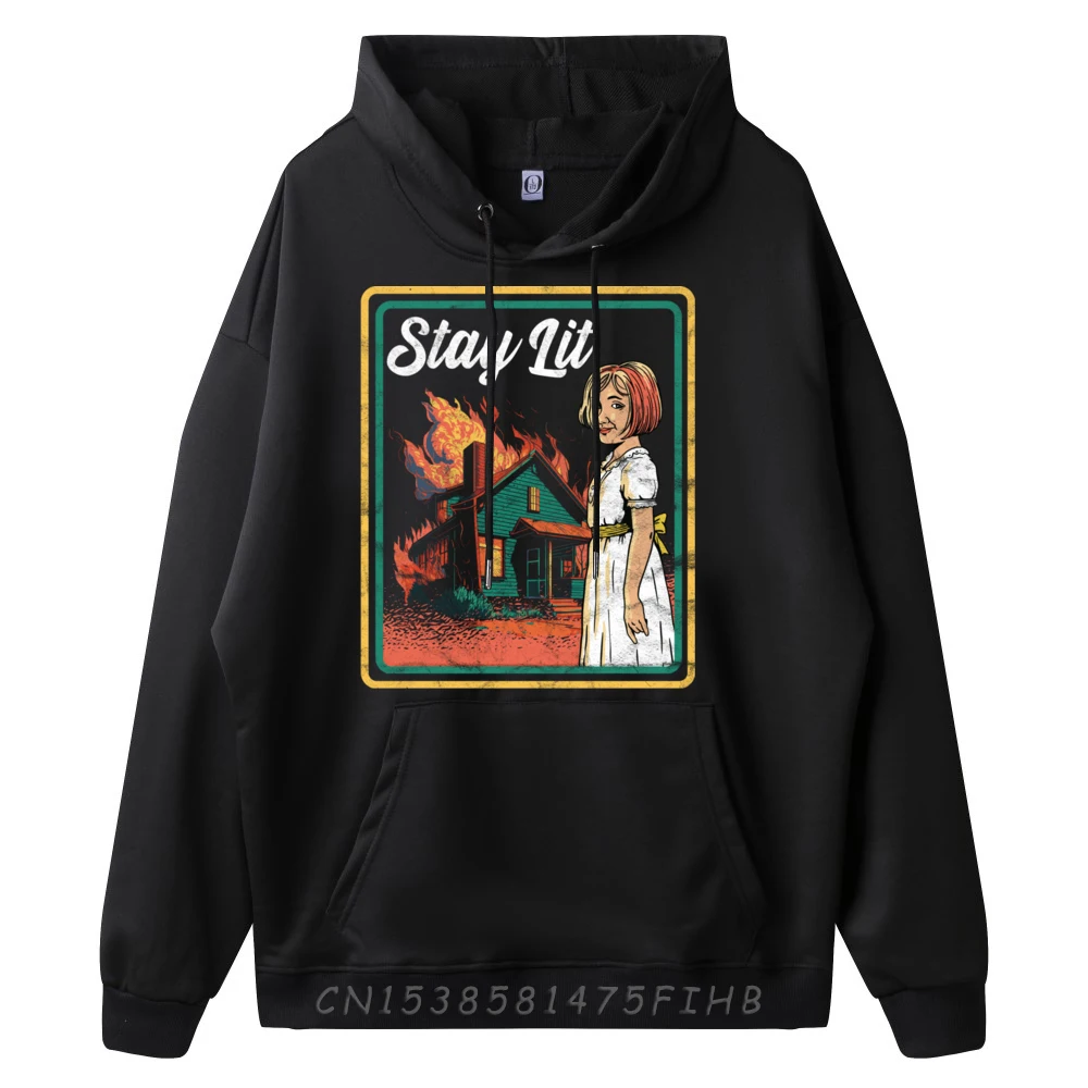 Party Child Game Horror Dark Humor Classic Long Sleeve New Year Day Hoodies Funky O-Neck Coats Men Hoodies