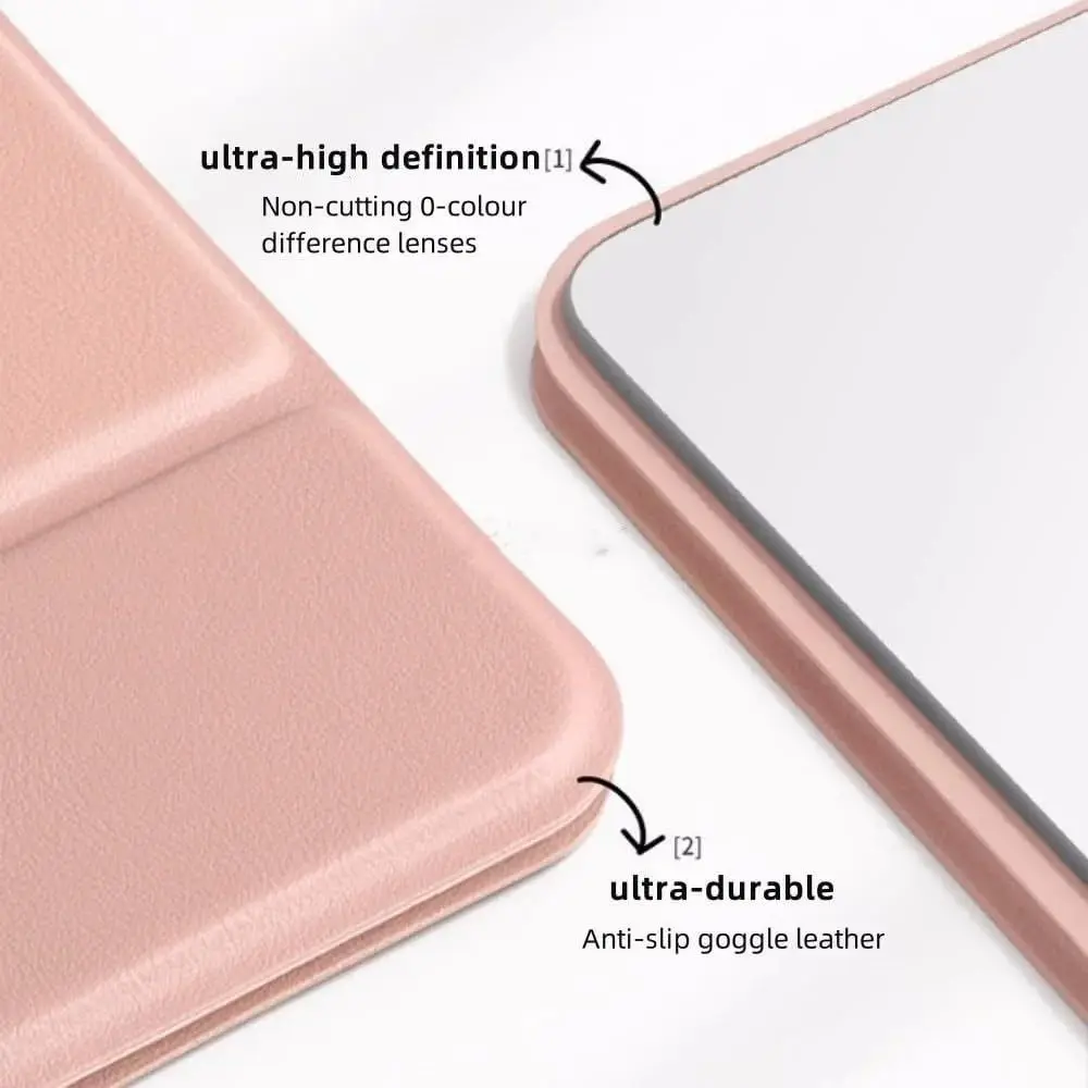 Bonito portátil espelho de maquiagem pessoal cor sólida portátil dobrável espelho de maquiagem mini compacto espelho de bolso quarto