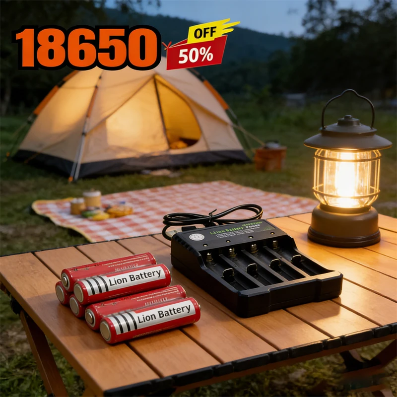 

High Capacity 18650 rechargeable lithium-ion battery 3.7V 4200mAh suitable for LED flashlights, headlights, laser lights