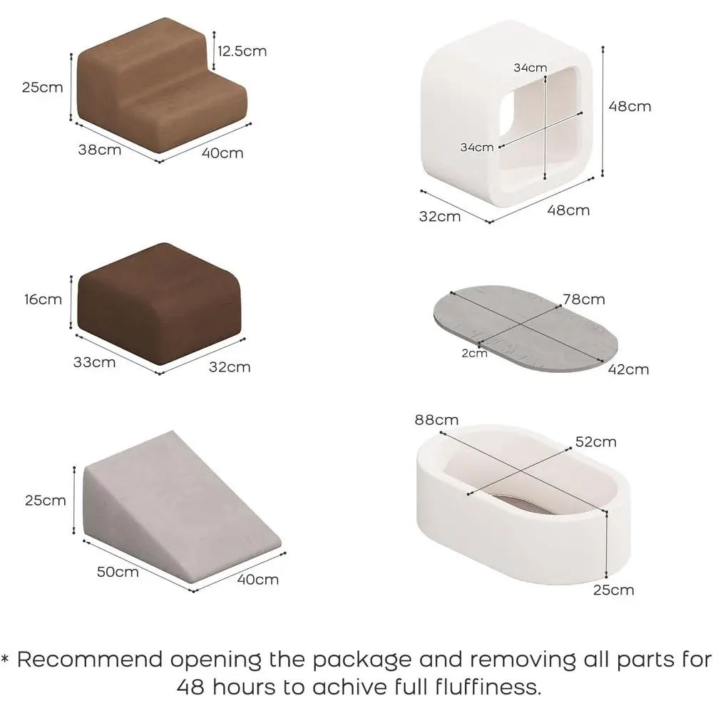 フォームブロックとボールピット付きの幼児用クライミングプレイセット6点セットで、屋内での楽しみを。