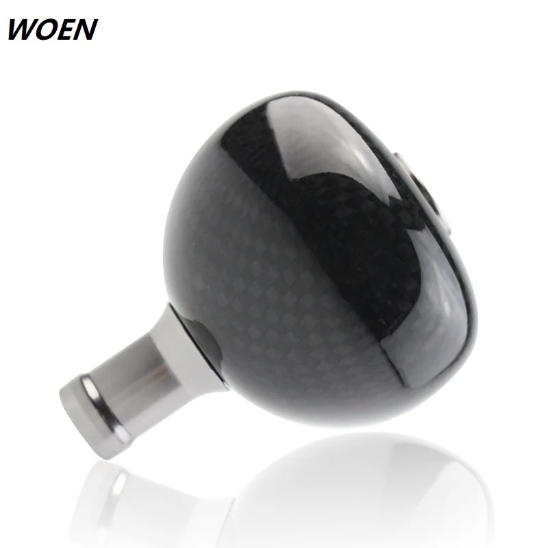 WOEN Luya refit Fishing wheel Grip pill 47MM Carbon fiber Drum wheel Hand grip DIY accessories