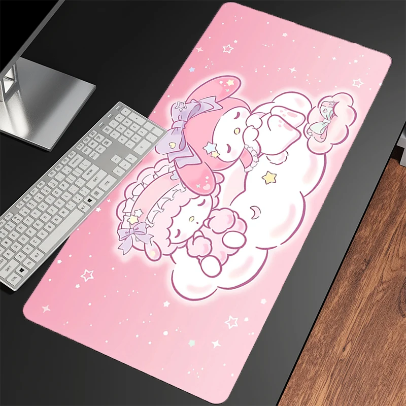 Muismat My Melody Notbook XXL Gaming Accessoires PC Gamer alfombrilla Computer Bureau Mat Laptop Varmilo Toetsenbord Pad Muismat
