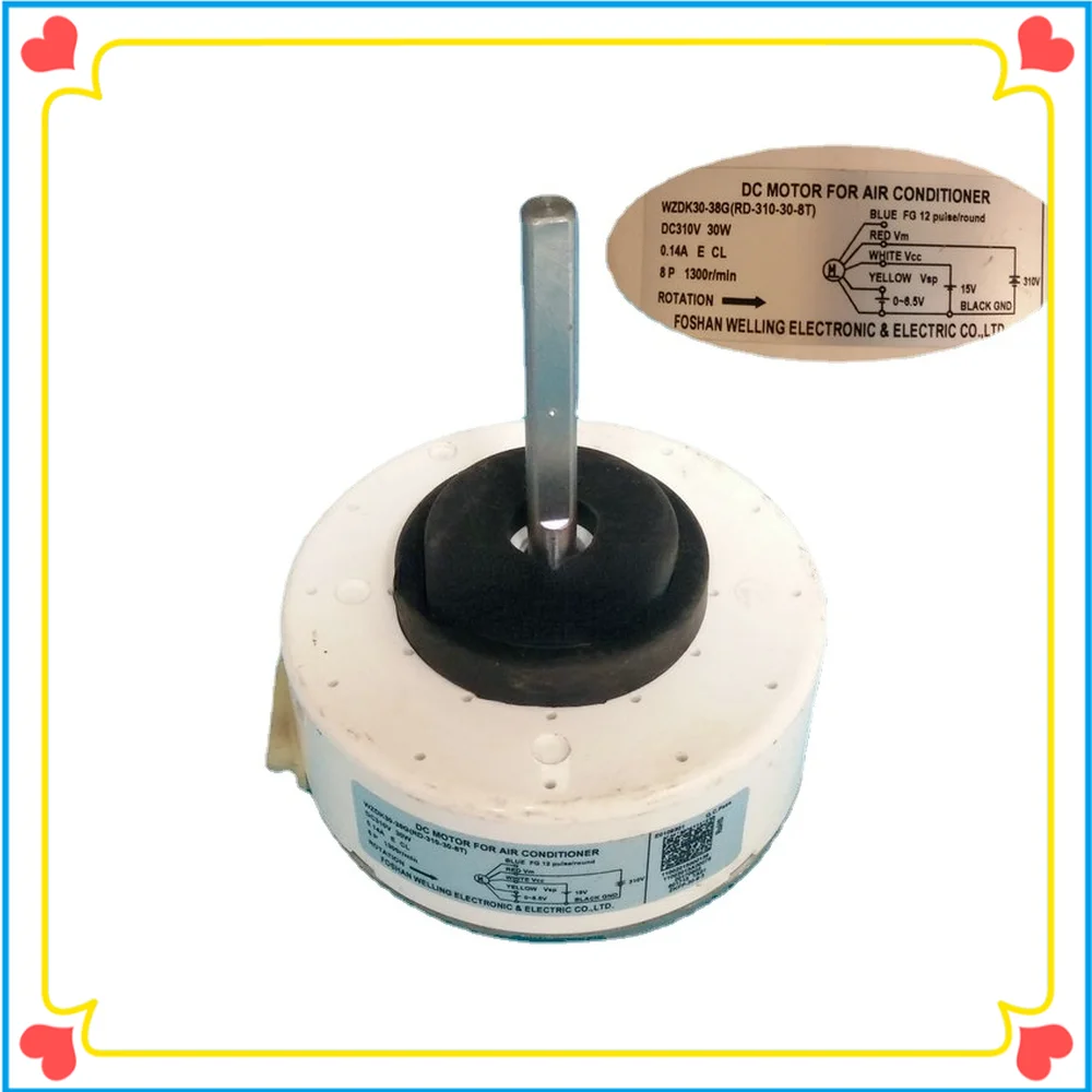 

New Brushless DC Motor for Air Conditioner Inverter Fan Motor WZDK30-38G WZDK30-38G-1 Air Conditioner Parts