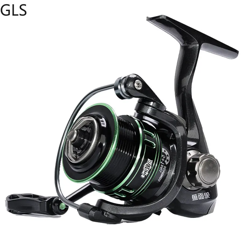 GLS Newest 6.0:1 High Speed Carp Spinning Fishing Reel 800 Ultralight Aluminum Spool Pike Fishing Coil