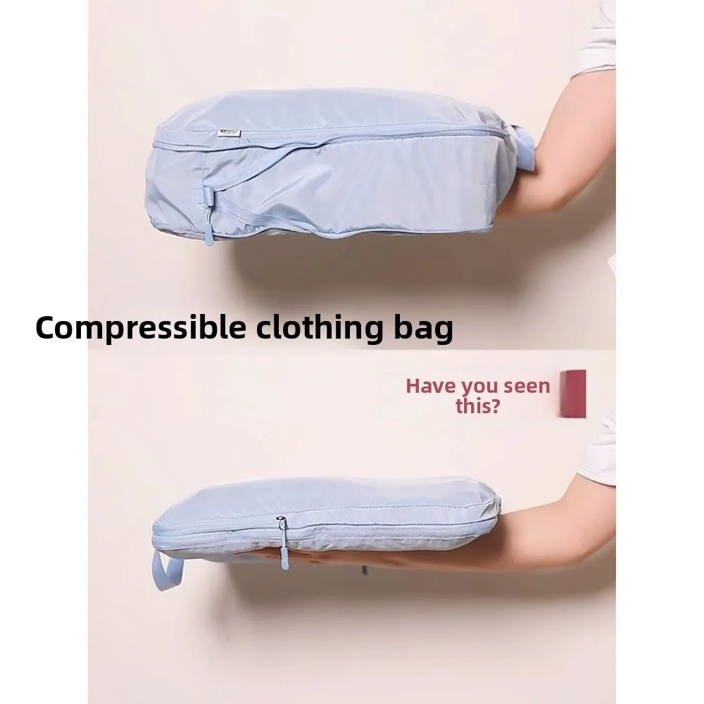 

Портативная дорожная сумка-органайзер для одежды, компрессионный мешок для упаковки вещей в багаж, идеально подходит для деловых поездок и отпуска