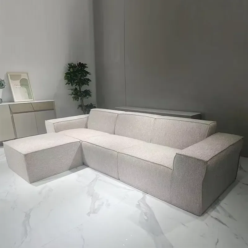 2024New Arrival High-quality Living Room Sofas Compression Sofas Beige Combination Couch Living Room L-shape Sofa for Home