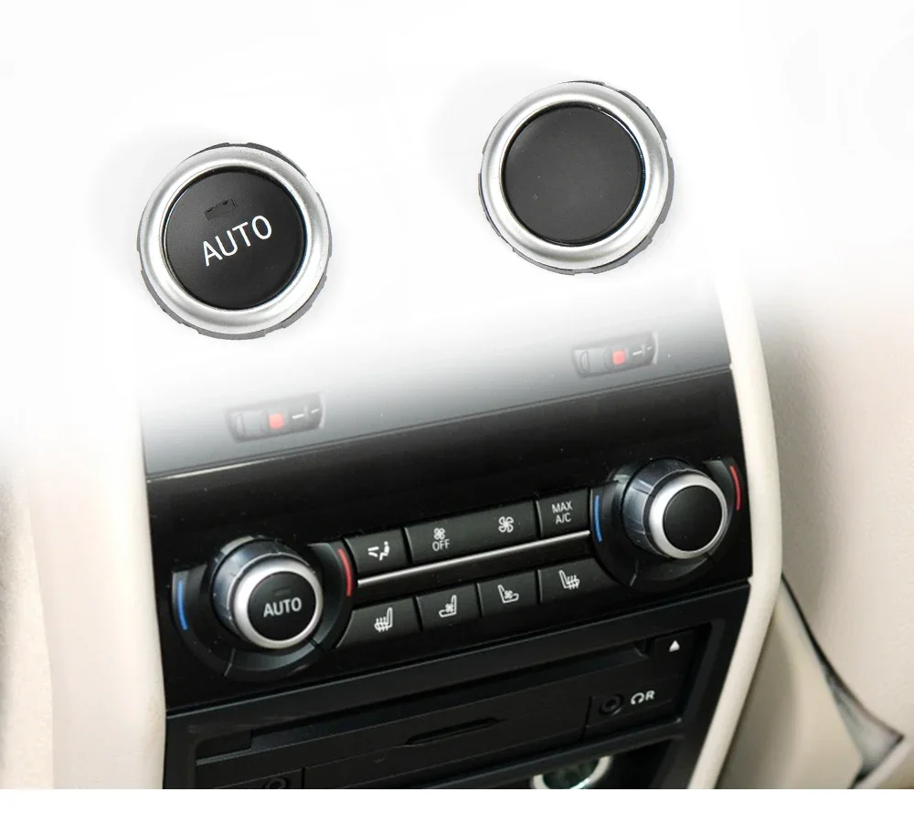 Auto Hinten Klimaanlage A/C Rotation Klima Control Knopf Taste Abdeckung Ersatz Für BMW F15 F16 X5 x6 2011-2017 Zubehör – Detail 1