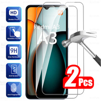 For Xiaomi Redmi A3 4G Glass 2Pcs Tempered Glass Redmy A3x RedmiA3 X RedmiA3x A 3 3A 3x 4G 9H Screen Protector Phone Cover Film