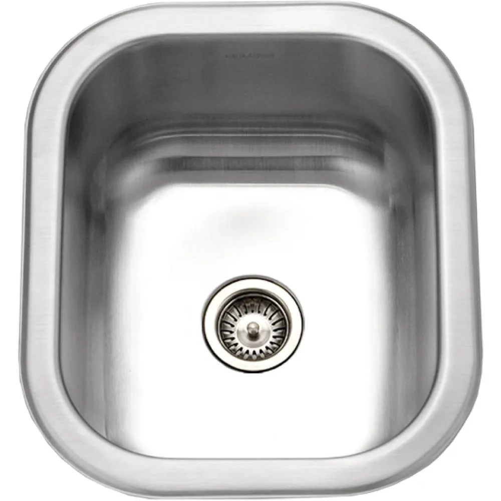 

HOUZER CS-1307-1 Bar Sink, 12-3/8" x 14-13/16" x 6-1/4", Stainless Steel