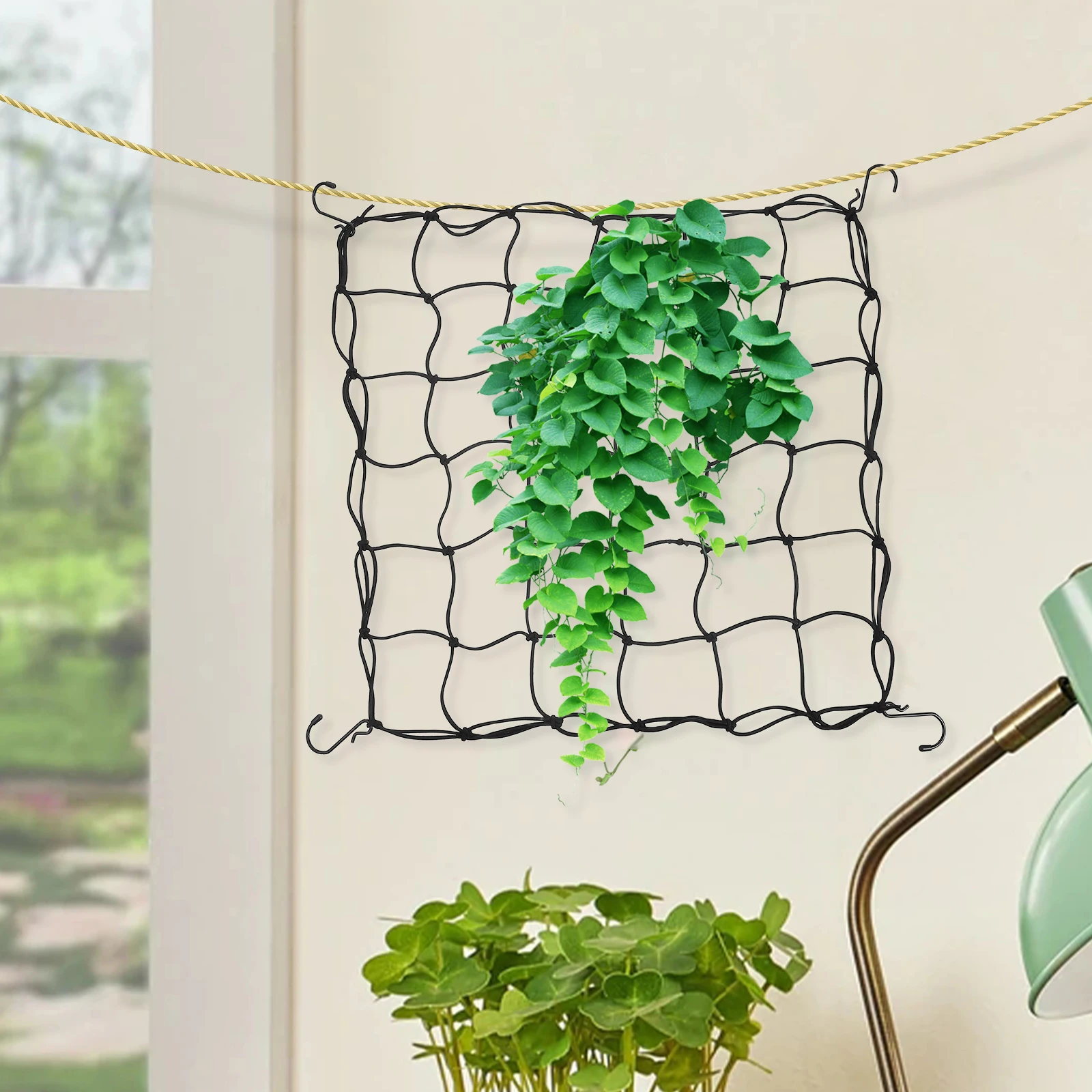 

Planting Tents Plants Garden Trellis Netting with Hook Black Plastic Raw Material