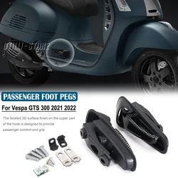 New Rear Passenger Foot Pegs For Vespa GTS 300 2015-2025 Bracket Footrests Footpegs GTS300 Foot Rests Accessories gts300 Super