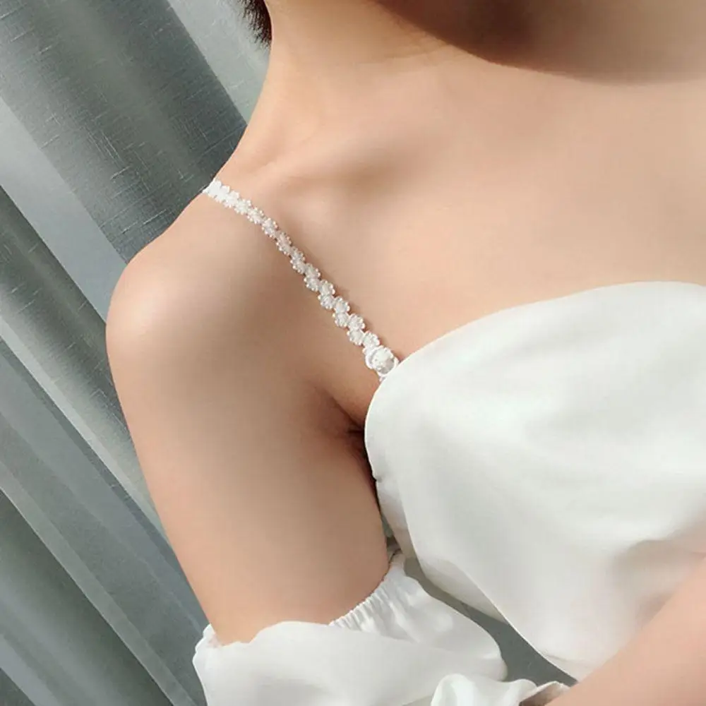 

Bra Accessories Intimates Accessories Non-slip Lace Solid Color Shoulder Straps Bra Straps Adjustable Bra Belt Pectoral Girdle