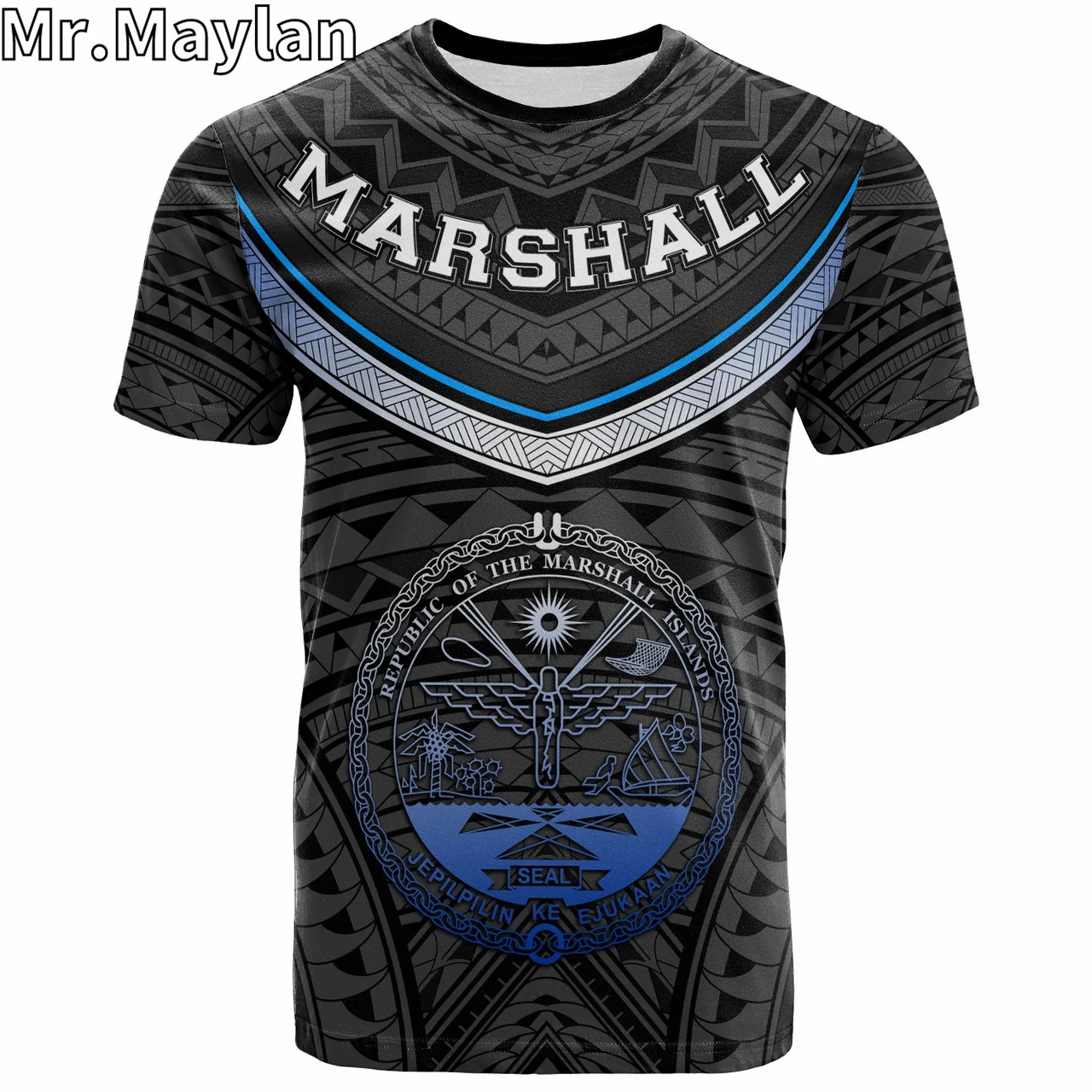 Custom 3D Printed Marshall Islands Hawaii T-Shirt Polynesian Authen Tribal Tattoo Tshirt Men Women Streetwear Unisex Tee Tops