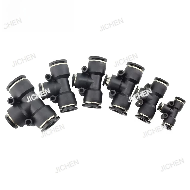 

quick coupler 3-way equal tee quick connector air hose t plastic pneumatic quick connector