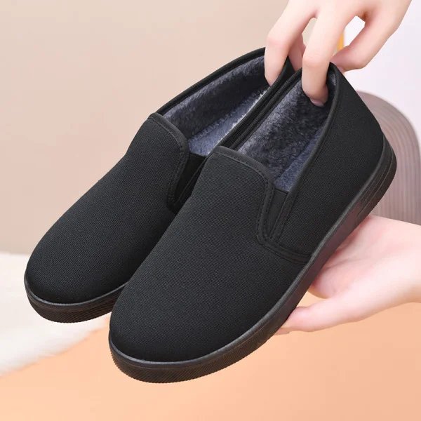 Comfortable Canvas Shoes Unisex Low-Top round Toe Flat Heel Work Shoes for Nurses Winter Collection JIFANPAUL Brand Casual Style