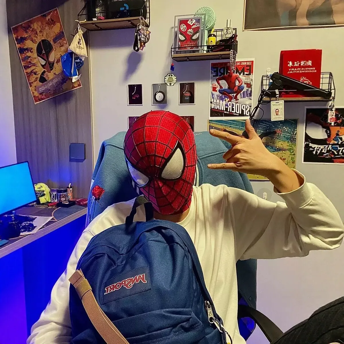 スパイダーマン スーパーブレイク バックパック ネイビーブルー 