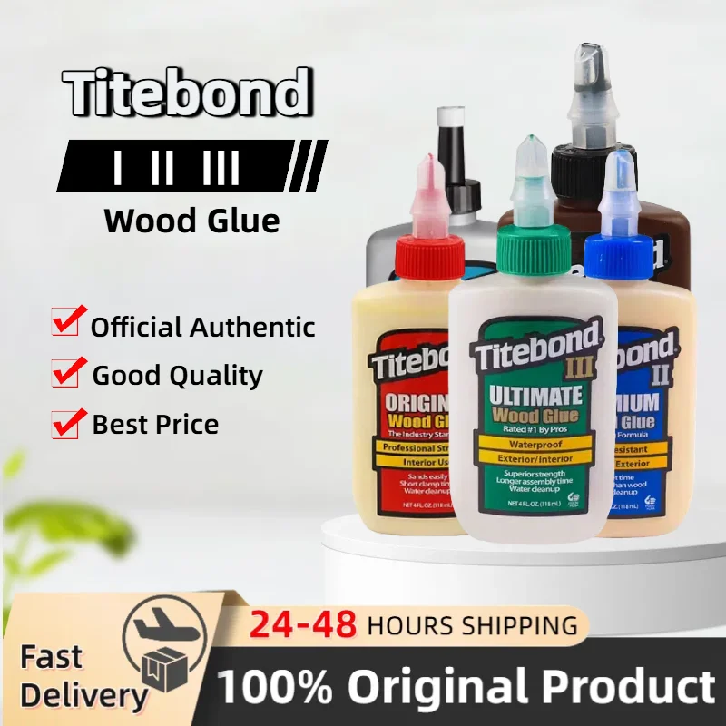 118 ML Titebond Wood Glue I II III Instant Bond Wood Adhesive Woodworking Waterproof Home Repair Glue